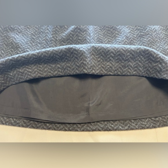 J Crew Wool Blend Skirt‎ Brown Herringbone Pull On Pockets Lined Sz 6 - Picture 6 of 15